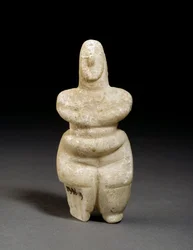 Estatueta das Cíclades, Naxos, c.3000-2000 aC (mármore)